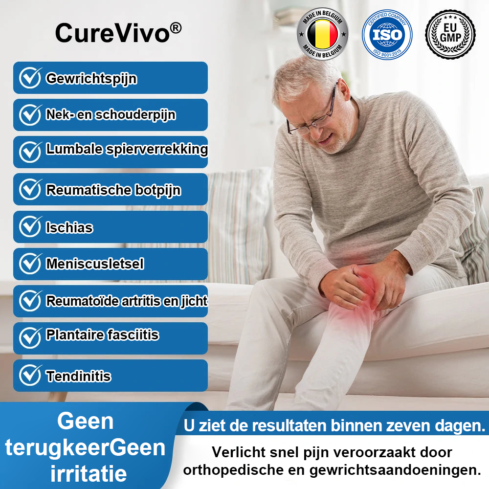 [Nieuwjaarsaanbieding] CureVivo® Pijnstillende &  herstellende lotion🕊Voor spier-, gewrichts- en zenuwpijn