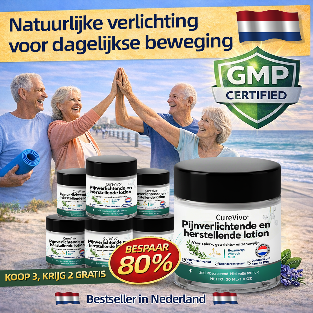 [Nieuwjaarsaanbieding] CureVivo® Pijnstillende &  herstellende lotion👩‍⚕️Voor spier-, gewrichts- en zenuwpijn