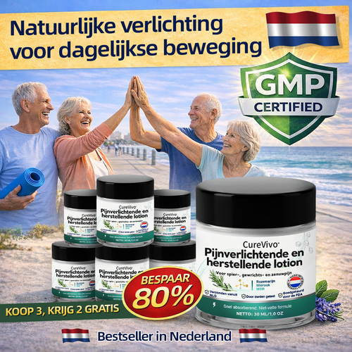 [Nieuwjaarsaanbieding] CureVivo® Pijnstillende &  herstellende lotion👩‍⚕️Voor spier-, gewrichts- en zenuwpijn
