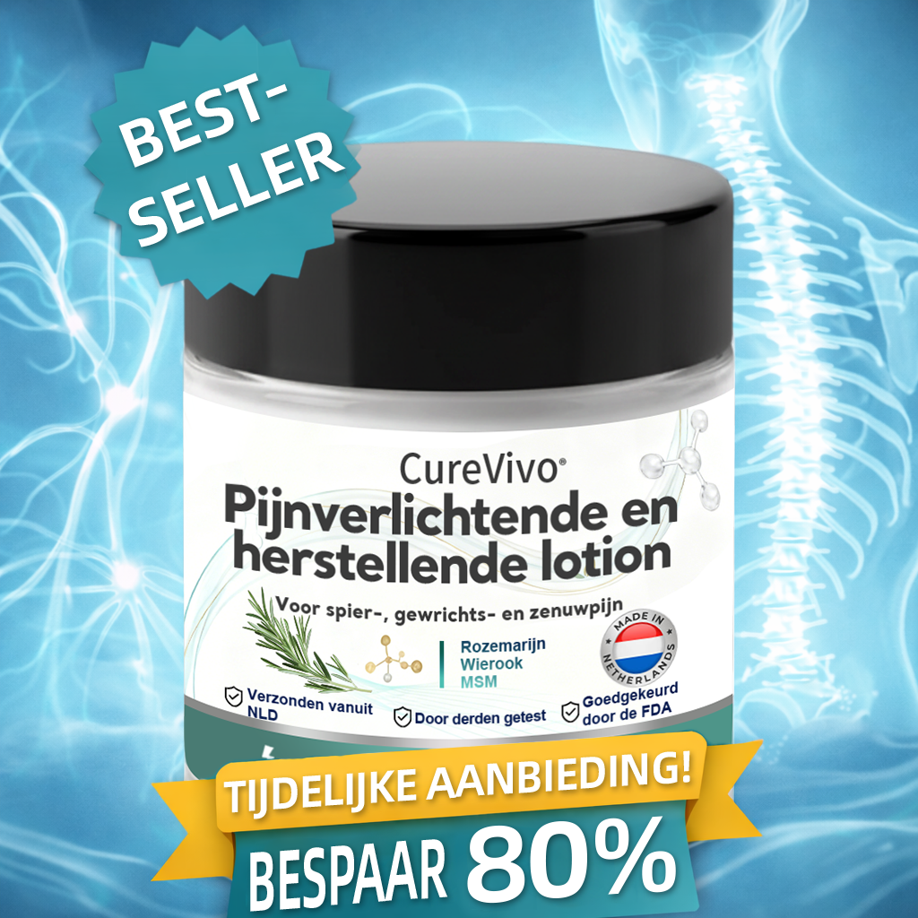 [Nieuwjaarsaanbieding] CureVivo® Pijnstillende &  herstellende lotion👨‍⚕️Voor spier-, gewrichts- en zenuwpijn