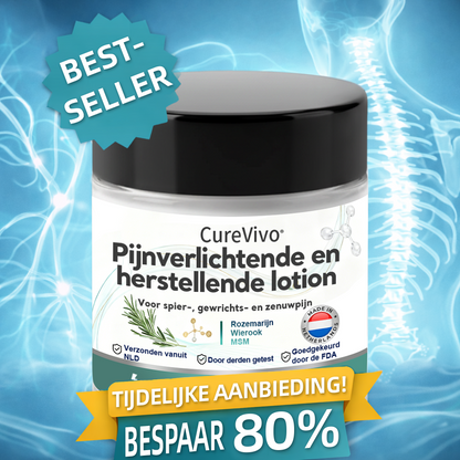[Nieuwjaarsaanbieding] CureVivo® Pijnstillende &  herstellende lotion👨‍⚕️Voor spier-, gewrichts- en zenuwpijn