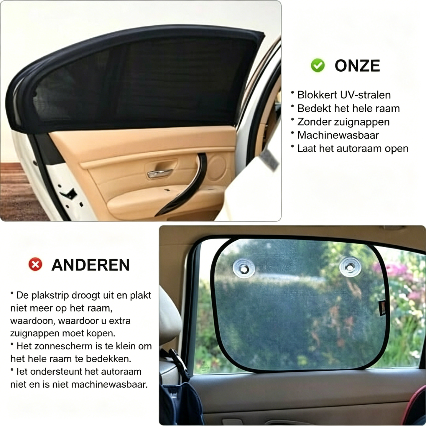 ❄️BVJ® Zomerfresh 50% Korting!🛡️  100% Zonwering & Anti-Mug - Ademend & UV-Beschermend - Eenvoudige Installatie